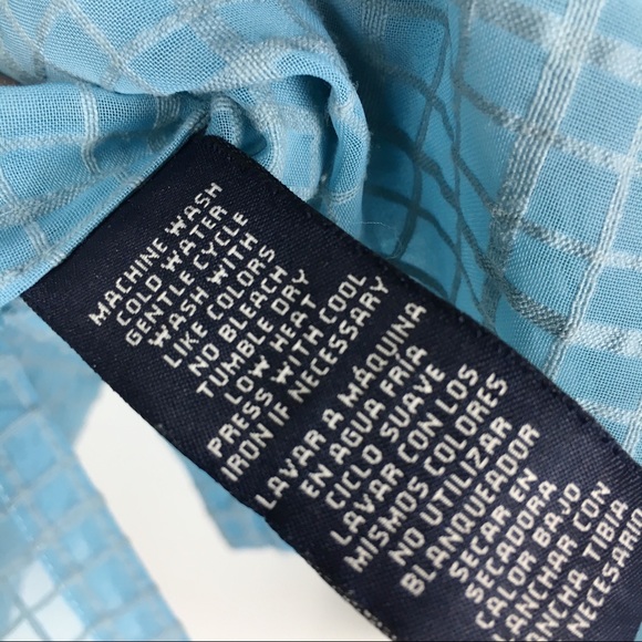 Jones New York Signature Petite PP Blue Blouse - Picture 8 of 9